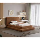  Color_Saddle  Size_Twin  -- Drew Saddle Corduroy Fabric Upholstered Twin Bed IMAGE 2