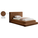  Color_Saddle  Size_Twin  -- Drew Saddle Corduroy Fabric Upholstered Twin Bed IMAGE 8