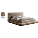 Meridian Drew Taupe Corduroy Fabric Full Bed (3 Boxes) IMAGE 8