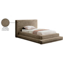  Color_Taupe  Size_Twin  -- Drew Taupe Corduroy Fabric Upholstered Twin Bed IMAGE 8