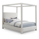  Color_Cream  Size_Full  -- Emerson Cream Linen Textured Fabric Upholstered Full Bed IMAGE 1
