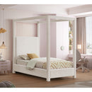  Color_Cream  Size_Twin  -- Emerson Cream Linen Textured Fabric Upholstered Twin Bed IMAGE 2