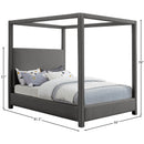  Color_Grey  Size_Full  -- Emerson Grey Linen Textured Fabric Upholstered Full Bed IMAGE 8