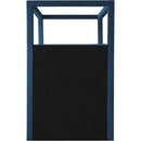 Meridian Emerson Navy Linen Textured Fabric Twin Bed (3 Boxes) IMAGE 6