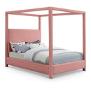 Meridian Emerson Light Pink Linen Textured Fabric King Bed (3 Boxes) IMAGE 1