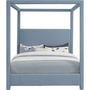  Color_Sky Blue  Size_Full  -- Emerson Sky Blue Linen Textured Fabric Upholstered Full Bed IMAGE 3