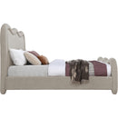  Color_Beige  Size_King  -- Gavin Beige Chenille Fabric Upholstered King Bed IMAGE 4