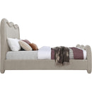 Meridian Gavin Beige Chenille Fabric King Bed (3 Boxes) IMAGE 4