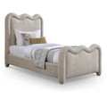  Color_Beige Size_Twin -- Meridian Gavin Upholstered Platform Bed IMAGE 1