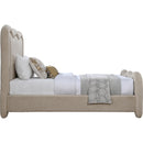  Color_Beige  Size_Twin  -- Gavin Beige Chenille Fabric Upholstered Twin Bed IMAGE 4