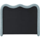 Meridian Gavin Blue Chenille Fabric Queen Bed (3 Boxes) IMAGE 5