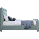  Color_Blue  Size_Twin  -- Gavin Blue Chenille Fabric Upholstered Twin Bed IMAGE 4