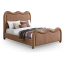  Color_Cognac  Size_Full  -- Gavin Cognac Chenille Fabric Upholstered Full Bed IMAGE 1
