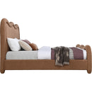  Color_Cognac  Size_Full  -- Gavin Cognac Chenille Fabric Upholstered Full Bed IMAGE 4