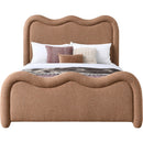 Meridian Gavin Cognac Chenille Fabric King Bed (3 Boxes) IMAGE 3