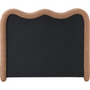  Color_Cognac  Size_King  -- Gavin Cognac Chenille Fabric Upholstered King Bed IMAGE 5