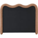 Meridian Gavin Cognac Chenille Fabric Queen Bed (3 Boxes) IMAGE 5