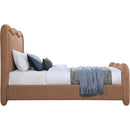  Color_Cognac  Size_Twin  -- Gavin Cognac Chenille Fabric Upholstered Twin Bed IMAGE 4