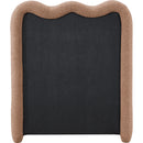  Color_Cognac  Size_Twin  -- Gavin Cognac Chenille Fabric Upholstered Twin Bed IMAGE 5