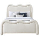 Meridian Gavin Cream Chenille Fabric Full Bed (3 Boxes) IMAGE 3