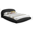 Meridian Genesis Black Teddy Fabric King Bed (3 Boxes) IMAGE 6