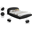 Meridian Genesis Black Teddy Fabric Queen Bed (3 Boxes) IMAGE 7