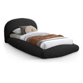  Color_Black Size_Twin -- Meridian Genesis Upholstered Platform Bed IMAGE 1