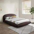 Meridian Genesis Brown Teddy Fabric King Bed (3 Boxes) IMAGE 2