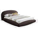  Color_Brown  Size_King  -- Genesis Brown Teddy Fabric Upholstered Floating King Bed IMAGE 6