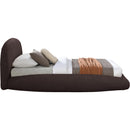  Color_Brown  Size_Twin  -- Genesis Brown Teddy Fabric Upholstered Floating Twin Bed IMAGE 4