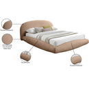 Meridian Genesis Beige Teddy Fabric King Bed (3 Boxes) IMAGE 7