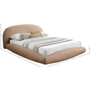 Meridian Genesis Beige Teddy Fabric Queen Bed (3 Boxes) IMAGE 6