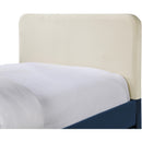  Meridian Ivy Navy Velvet Upholstered Twin Trundle / Storage Bed IMAGE 6