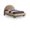  Color_Beige  Size_Full  --  Meridian Madrid Upholstered Platform Bed IMAGE 1