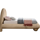  Color_Beige  Size_Twin  --  Madrid Beige Velvet Upholstered Twin Bed IMAGE 4