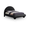  Color_Black  Size_Full  --  Madrid Black Velvet Upholstered Full Bed IMAGE 1