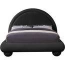  Color_Black  Size_King  --  Madrid Black Velvet Upholstered King Bed IMAGE 3