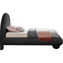  Color_Black  Size_Twin  --  Madrid Black Velvet Upholstered Twin Bed IMAGE 4