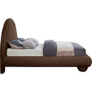  Color_Brown  Size_King  --  Madrid Brown Velvet Upholstered King Bed IMAGE 4