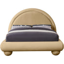  Color_Camel  Size_King  --  Madrid Camel Velvet Upholstered King Bed IMAGE 3