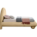  Color_Camel  Size_Twin  --  Madrid Camel Velvet Upholstered Twin Bed IMAGE 4