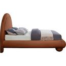  Color_Cognac  Size_King  --  Madrid Cognac Velvet Upholstered King Bed IMAGE 4