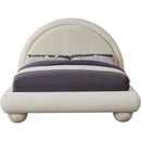 Meridian Madrid Cream Velvet Full Bed IMAGE 3