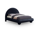  Color_Navy  Size_Full  --  Madrid Navy Velvet Upholstered Full Bed IMAGE 1