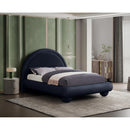  Color_Navy  Size_King  --  Madrid Navy Velvet Upholstered King Bed IMAGE 2