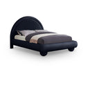  Color_Navy  Size_Queen  --  Madrid Navy Velvet Upholstered Queen Bed IMAGE 1