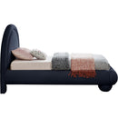  Color_Navy  Size_Twin  --  Madrid Navy Velvet Upholstered Twin Bed IMAGE 4