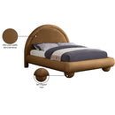 Meridian Madrid Saddle Velvet Full Bed IMAGE 8