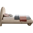  Color_Taupe  Size_Twin  --  Madrid Taupe Velvet Upholstered Twin Bed IMAGE 4