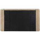  Meridian Modena Beige Chenille Fabric Upholstered Full Bed IMAGE 5